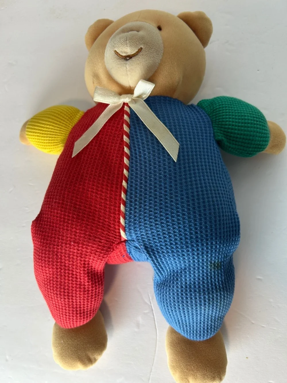VTG EDEN Plush Bear Waffle Knit Primary Color 13